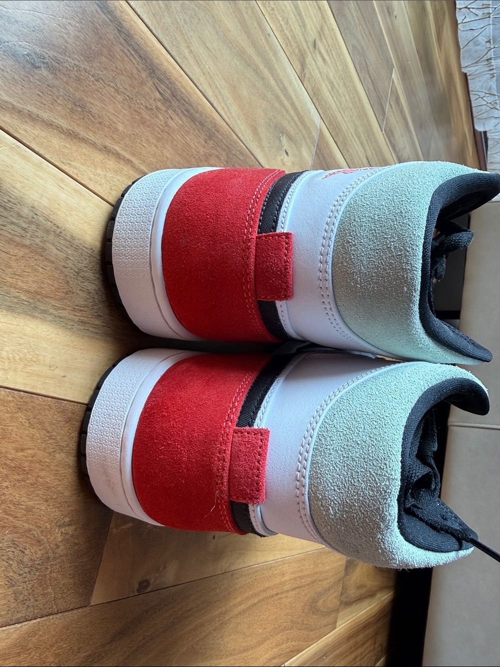 Jordan Black, White & Red High-Top Sneakers - Picture 4 of 6